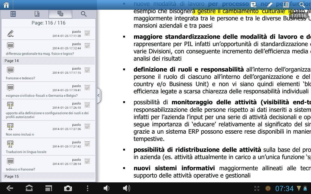 Foxit mobile PDF - Riepilogo Modifiche