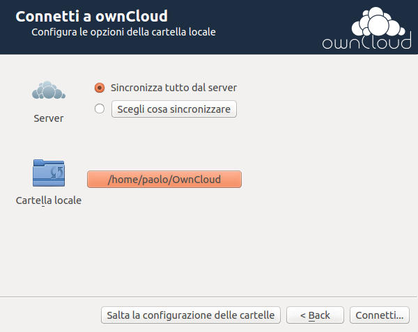 OwnCloud Client Configuration