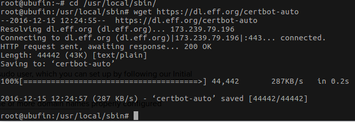 Lets_Encrypt certbot-auto